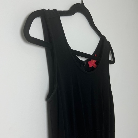 LAVIA Black Made In Italy Fit & Flare Sleeveless Ponte Knit Skater Dress Size 8 - Picture 6 of 11